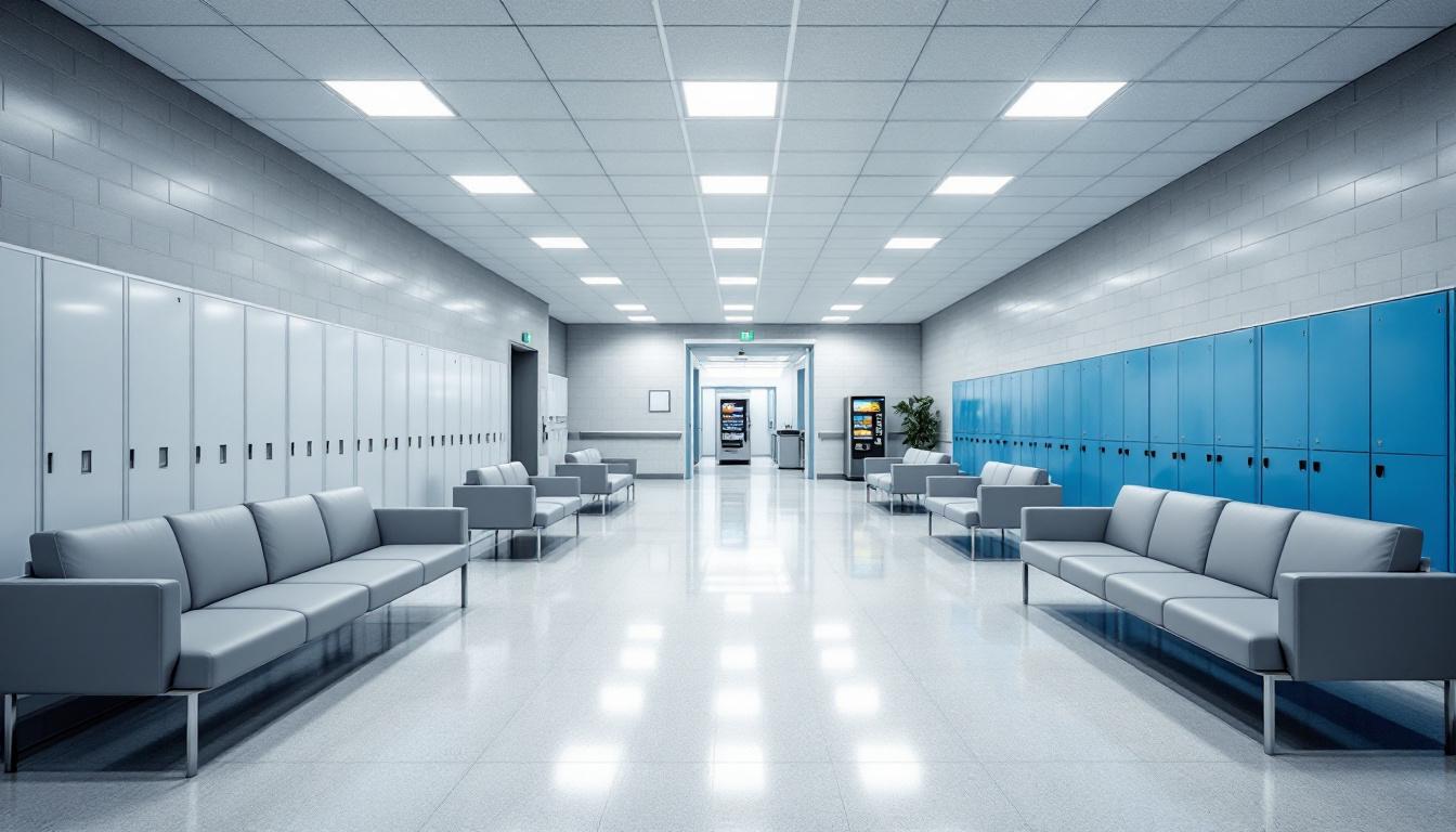 Visitation facilities and waiting area at Wallace Pack Unit