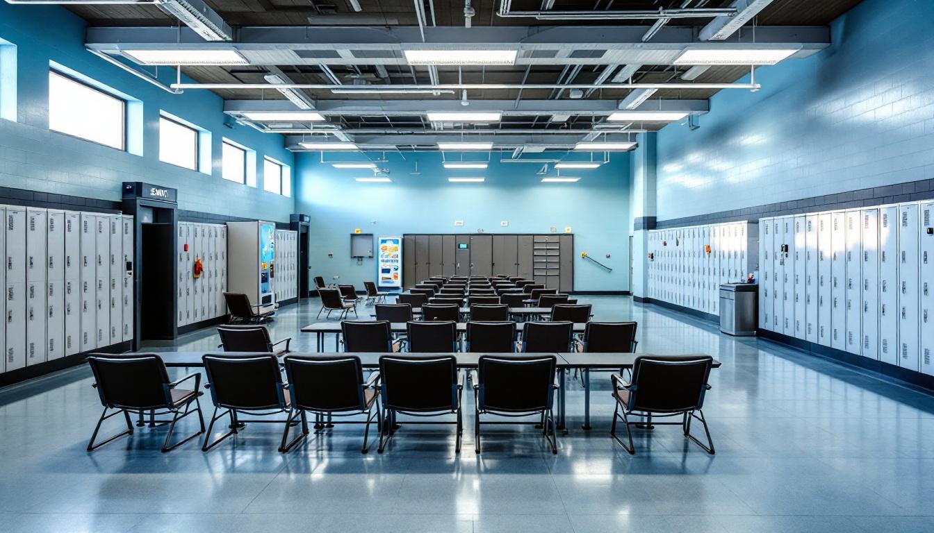 Visitation area at Byrd Unit