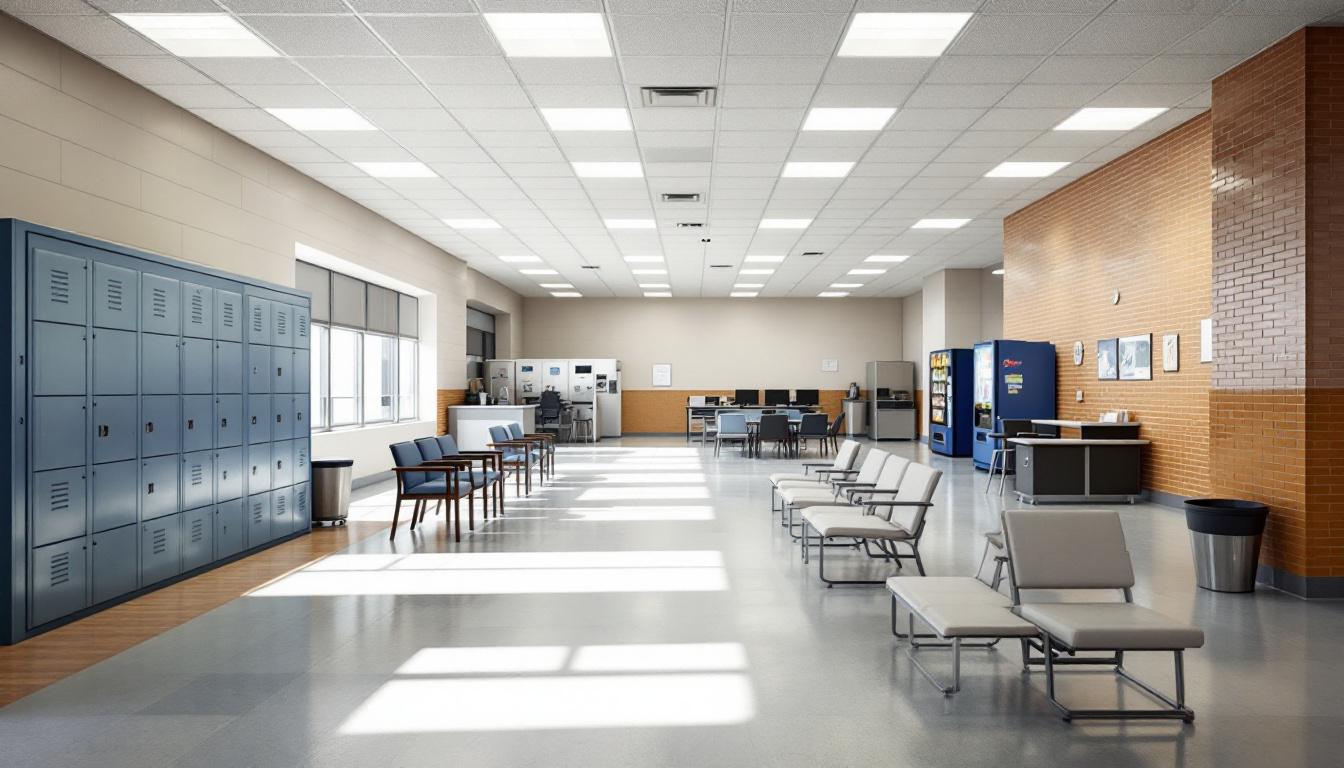 Visitation area at Big Spring Correctional Center