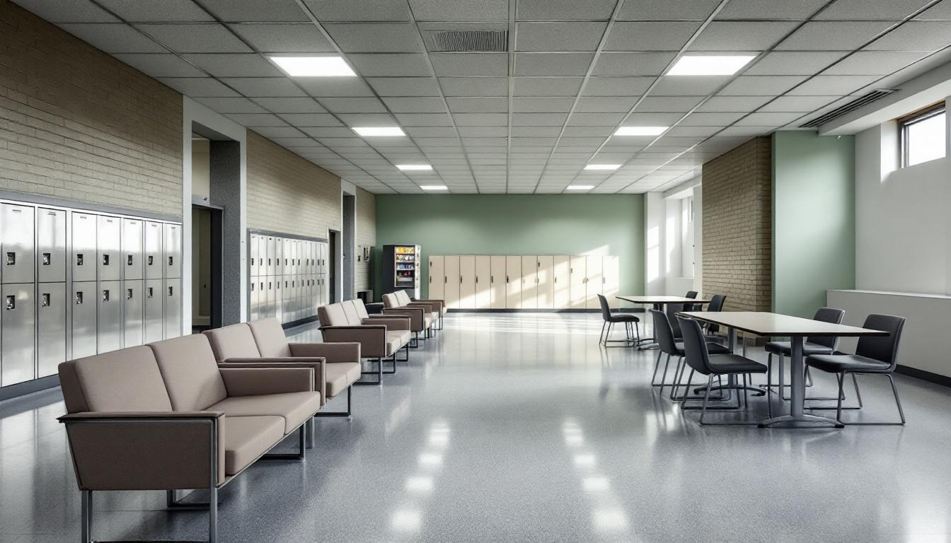 Visitation area at Rolling Plains Regional Jail