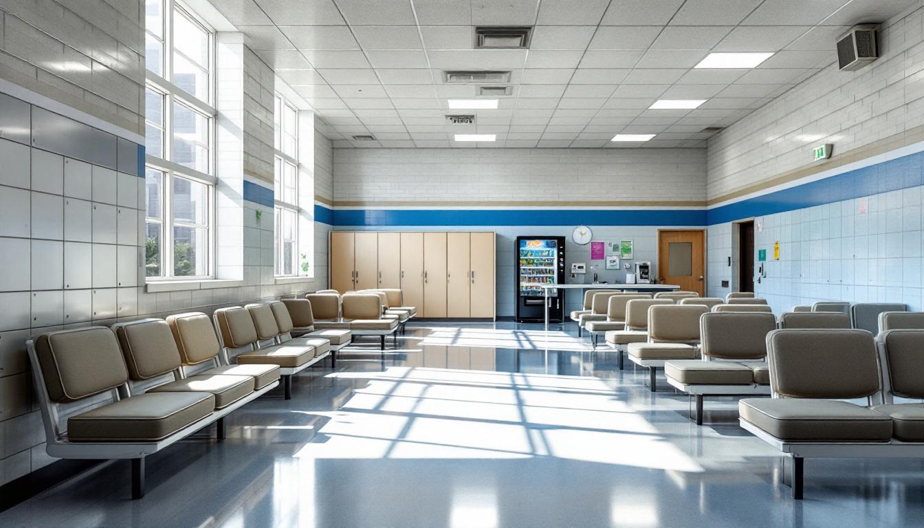 Visitation area at Williamson County Corrections