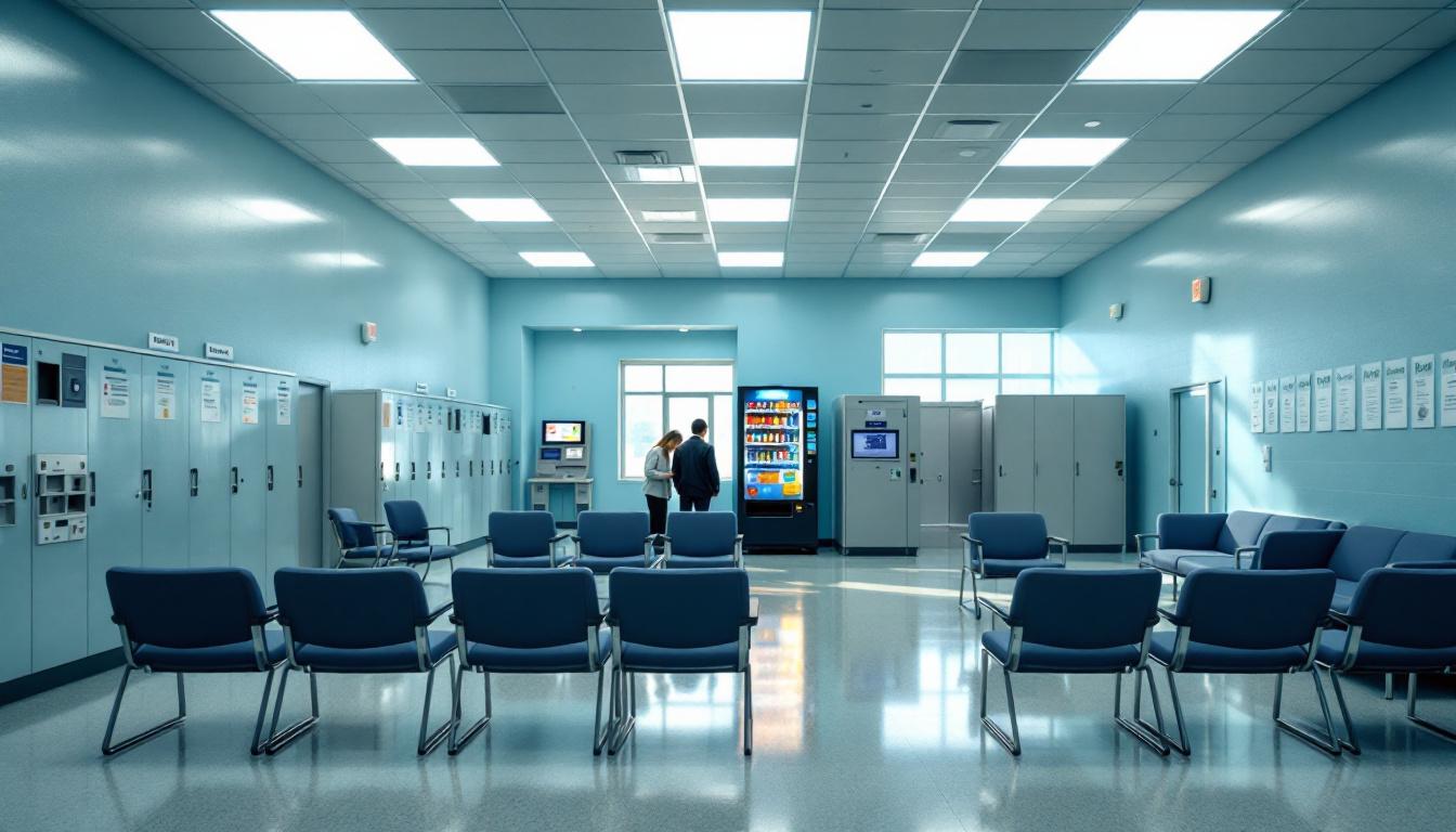 Visitation area at Milam County Jail