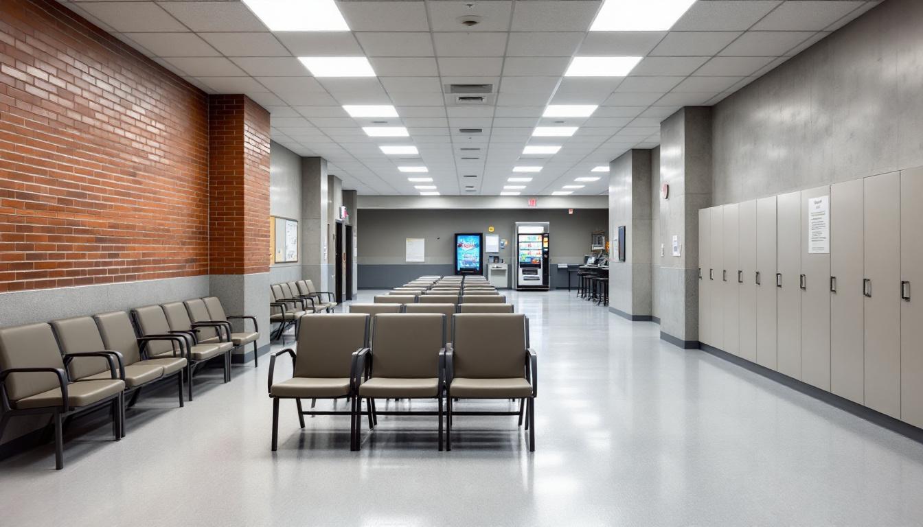 Visitation area at The GEO Group Big Spring Flightline Unit