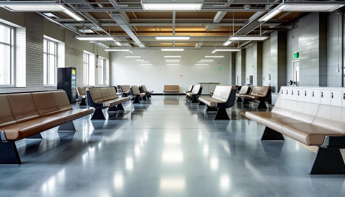 Visitation area at Rio Grande Detention Center