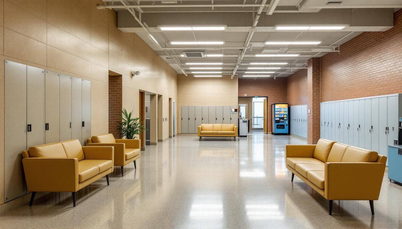 Visitation facilities and waiting area at Wainwright Unit