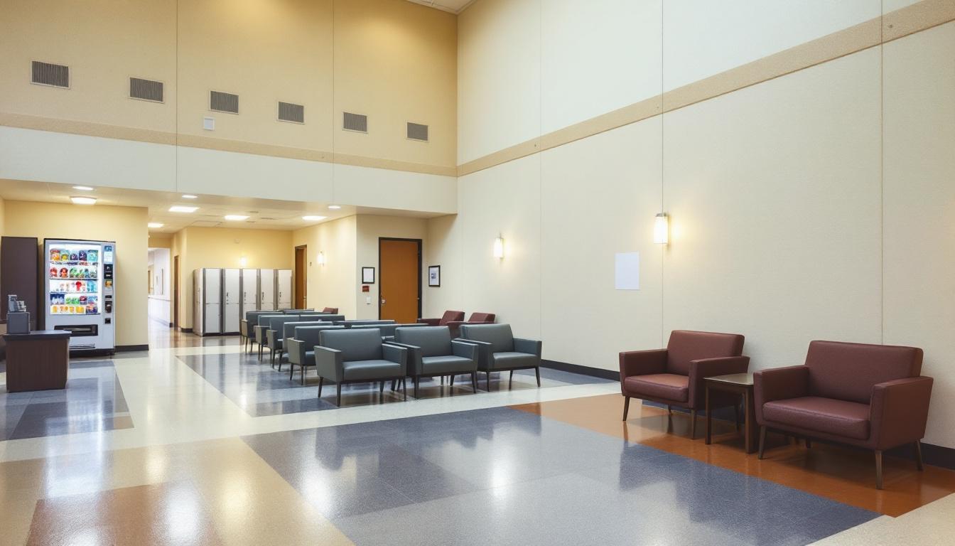 Visitation area at Glen Ray Goodman Transfer Facility