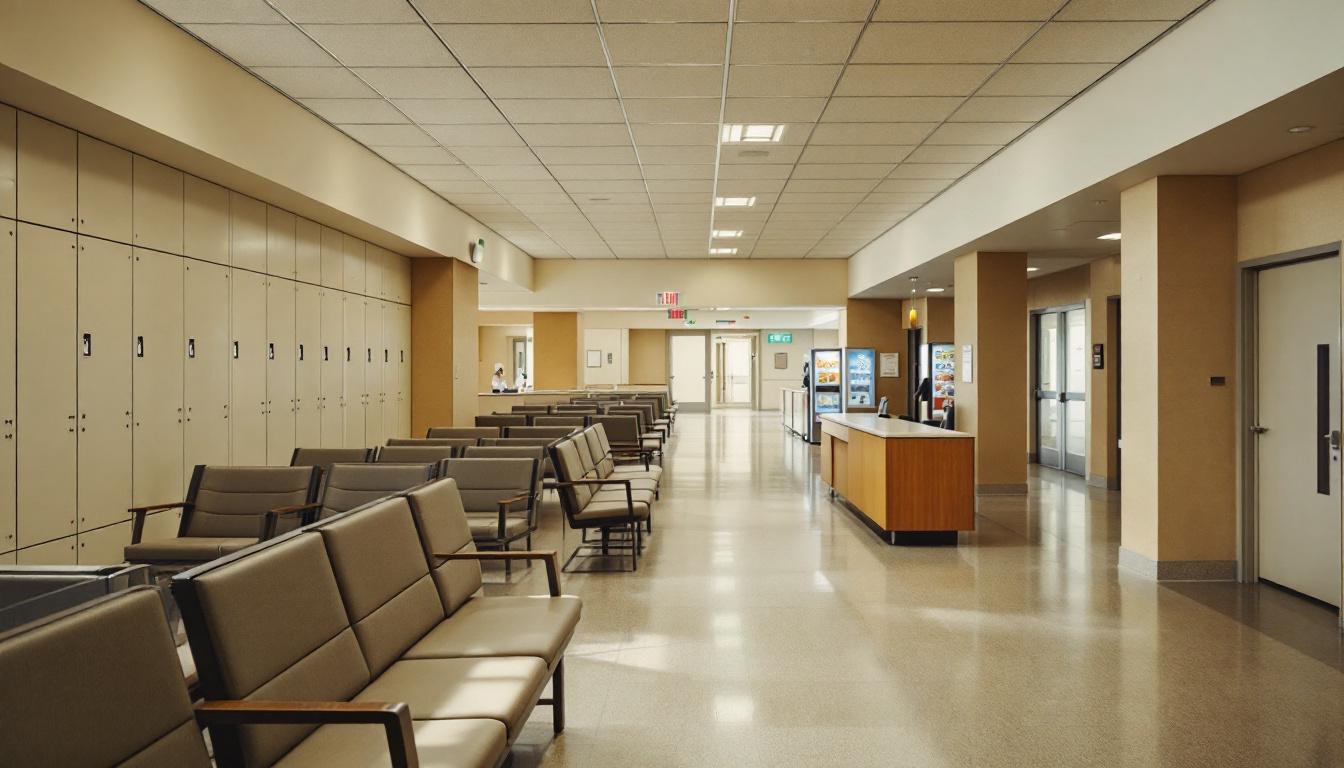 Visitation facilities and waiting area at Medina County Jail