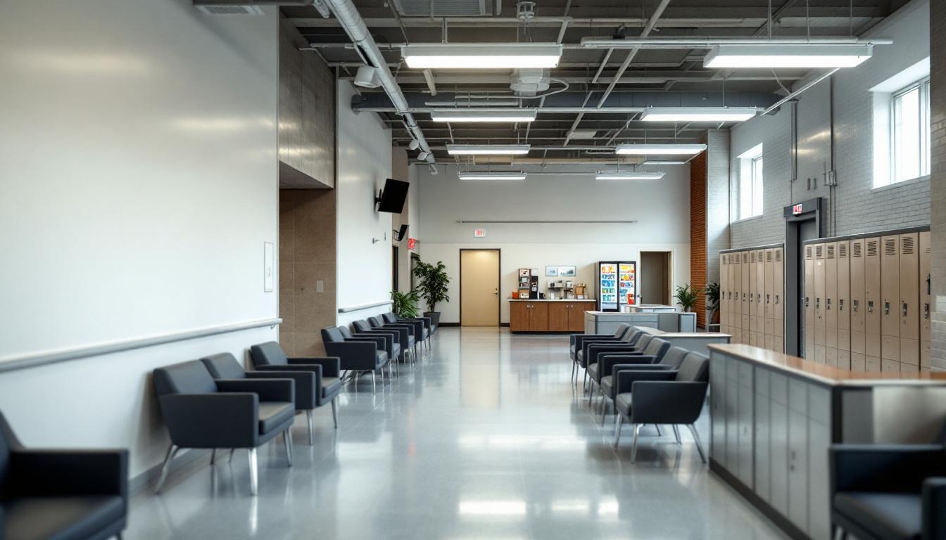 Visitation area at Karnes County Correctional Center