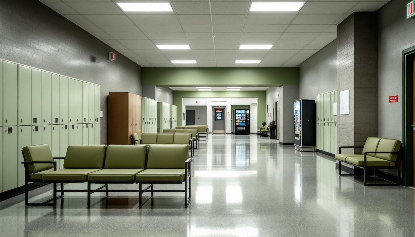Visitation facilities and waiting area at RRM San Antonio