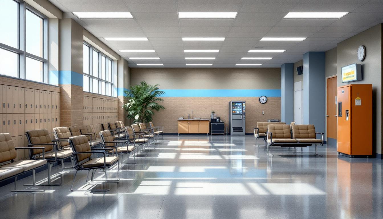 Visitation area at Victoria County Jail