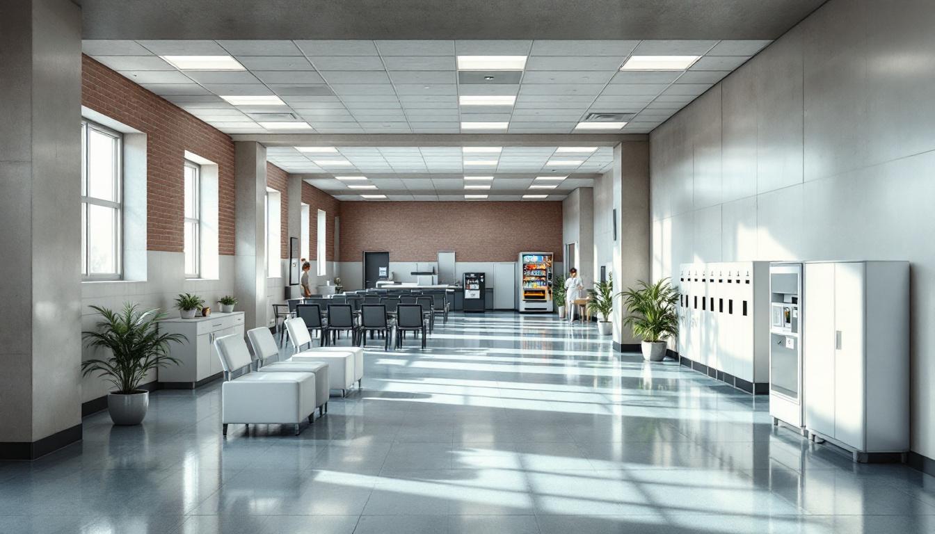 Visitation facilities and waiting area at Cotulla Unit