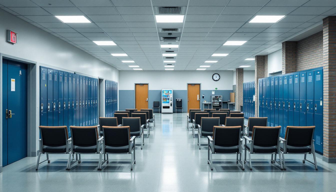 Visitation area at Dimmit County Jail