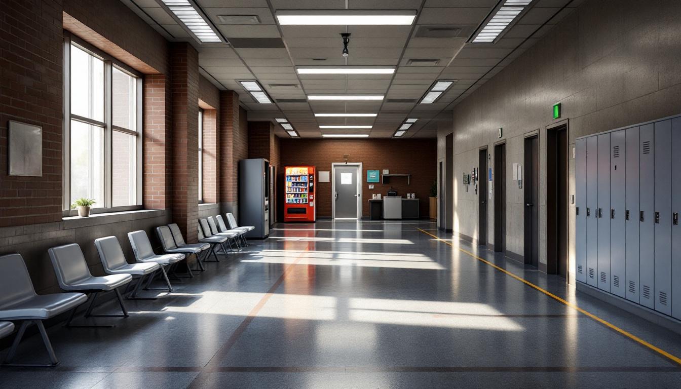 Visitation area at West Texas Detention Facility