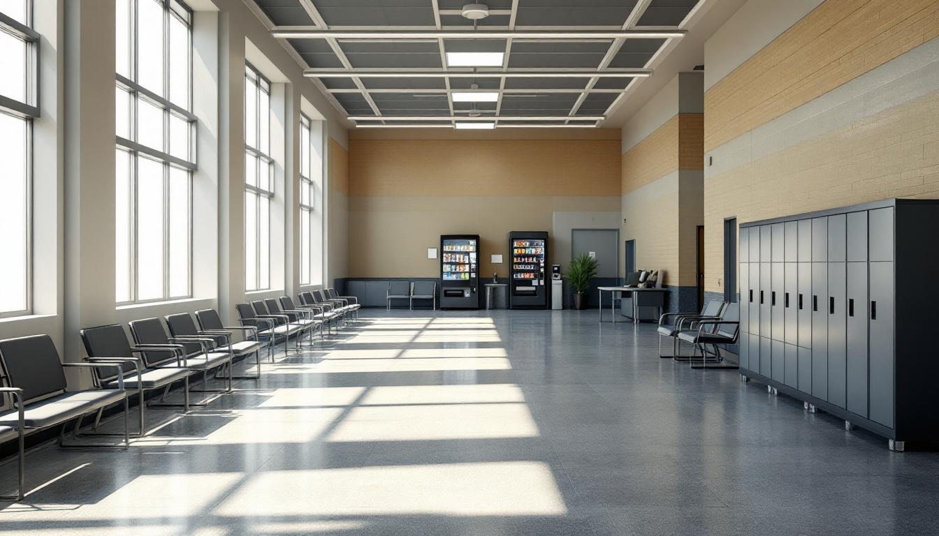 Visitation area at Old Angelina County Jail