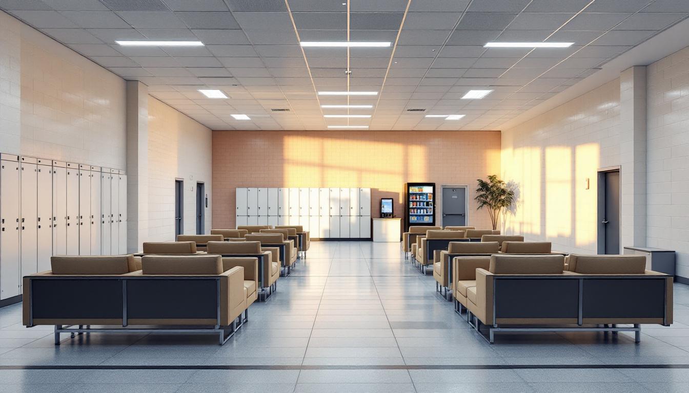 Visitation facilities and waiting area at Kegans ISF