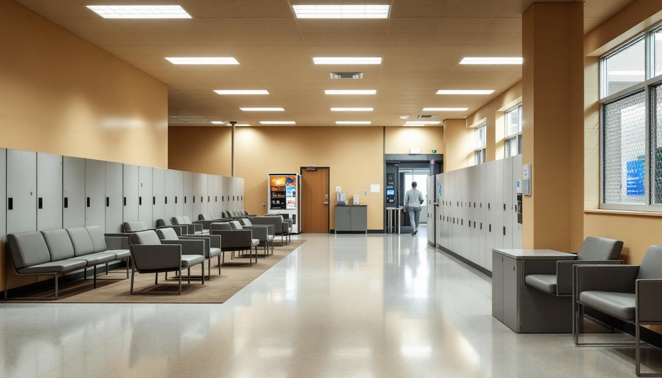 Visitation area at Waller County Jail