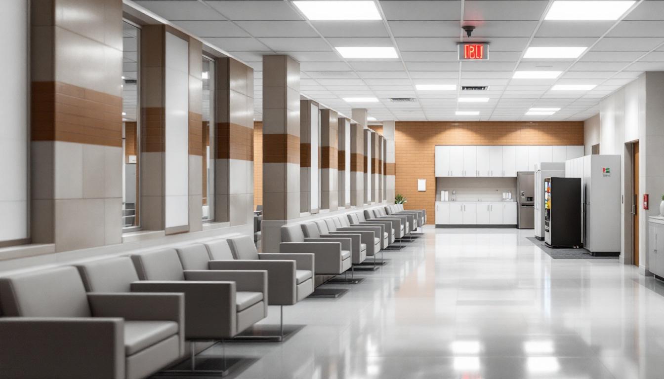Visitation facilities and waiting area at Cooke County Sheriff’s Office