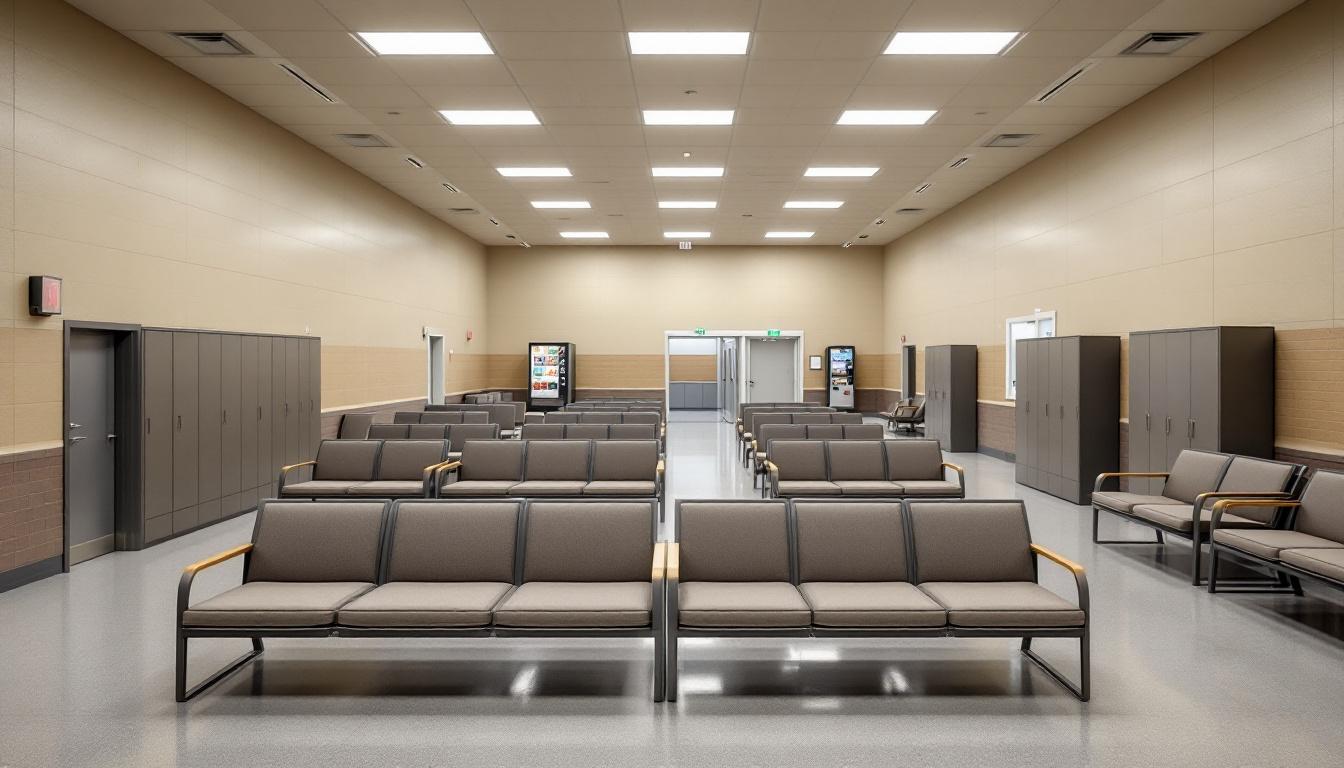 Visitation area at Irving Police - Municipal Jail