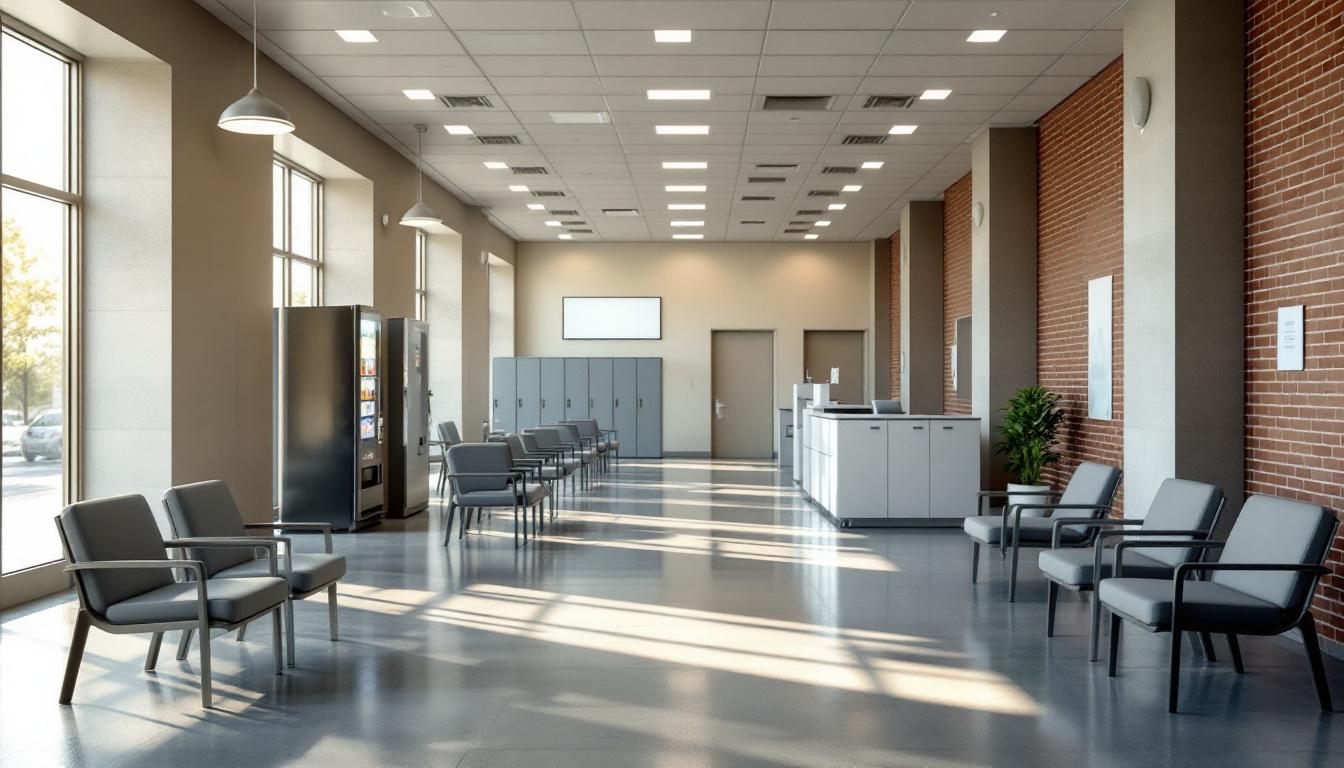 Visitation facilities and waiting area at Titus County Jail