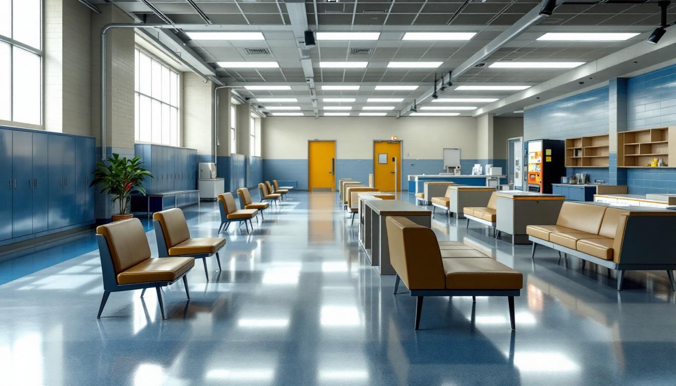 Visitation area at Dawson County Sheriff