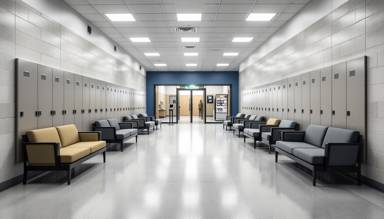 Visitation area at Kyle Correctional Center
