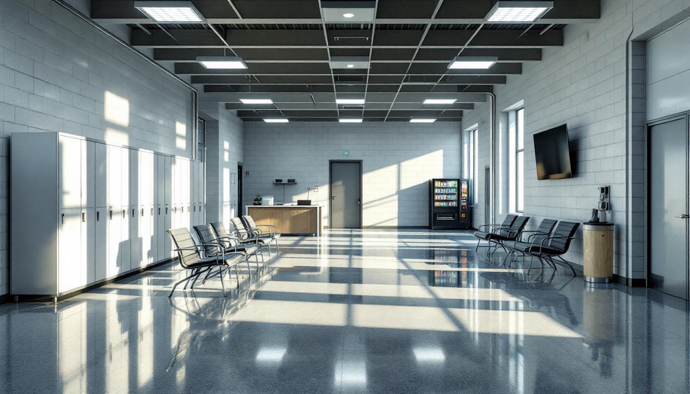 Visitation facilities and waiting area at Washington County Jail