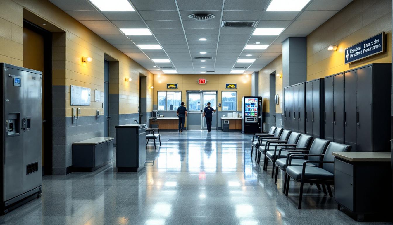 Visitation area at Matagorda County Jail