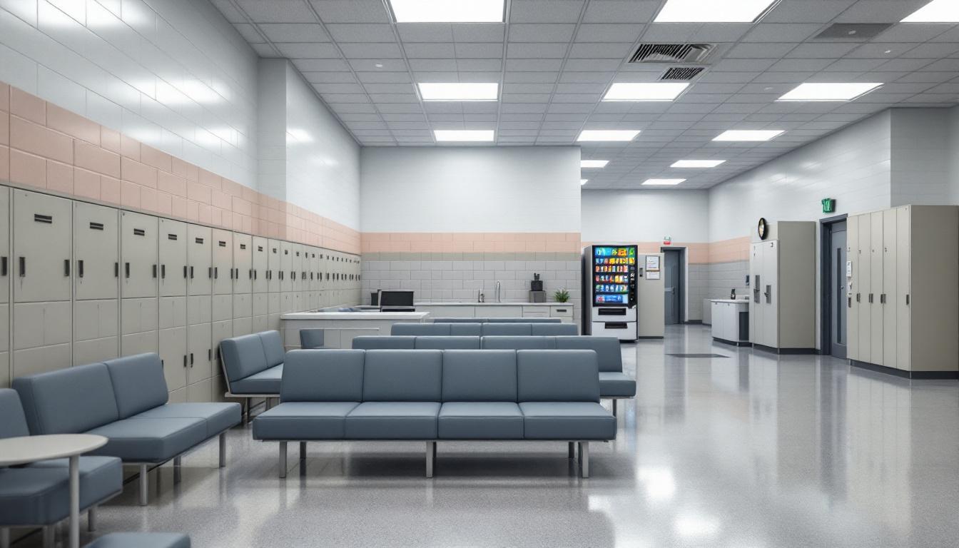 Visitation area at Lamb County Jail