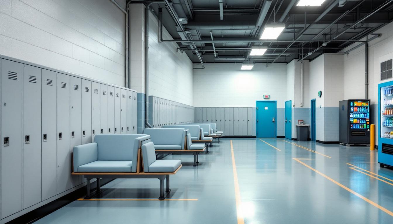 Visitation facilities and waiting area at Marion County Jail