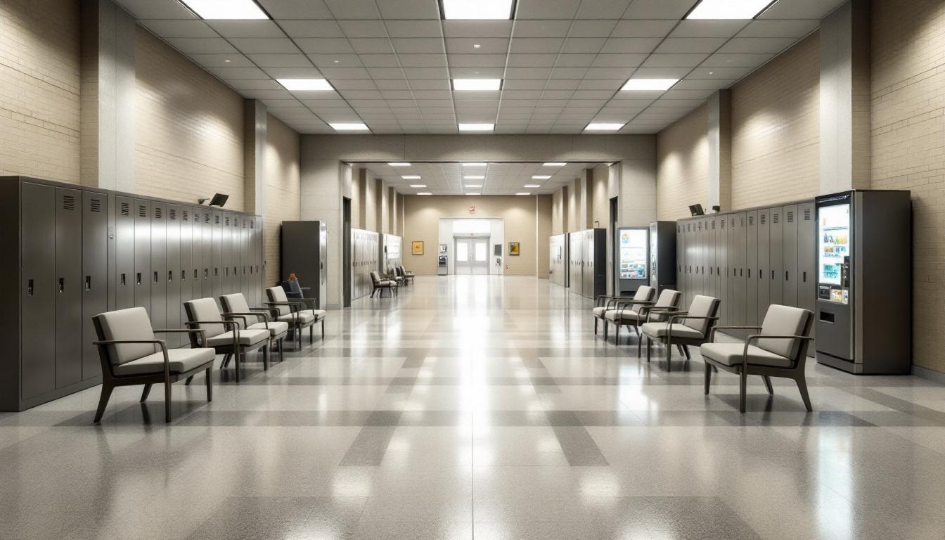Visitation area at The Bosque County Jail
