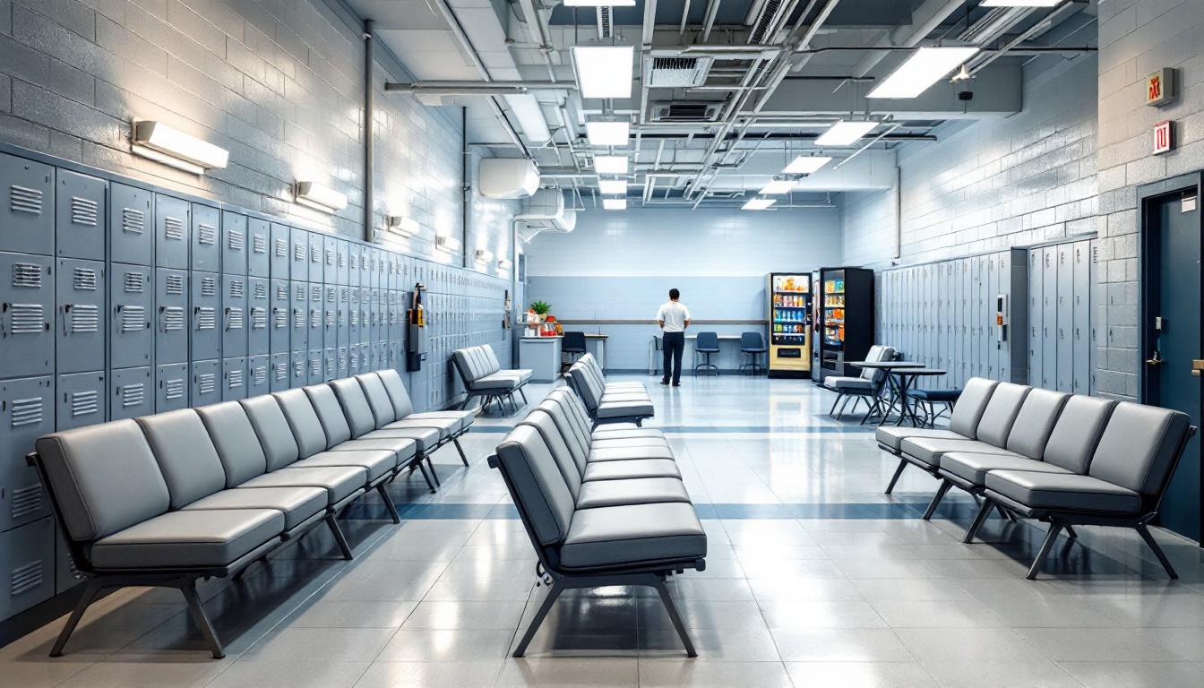 Visitation area at Jack Harwell Detention Center