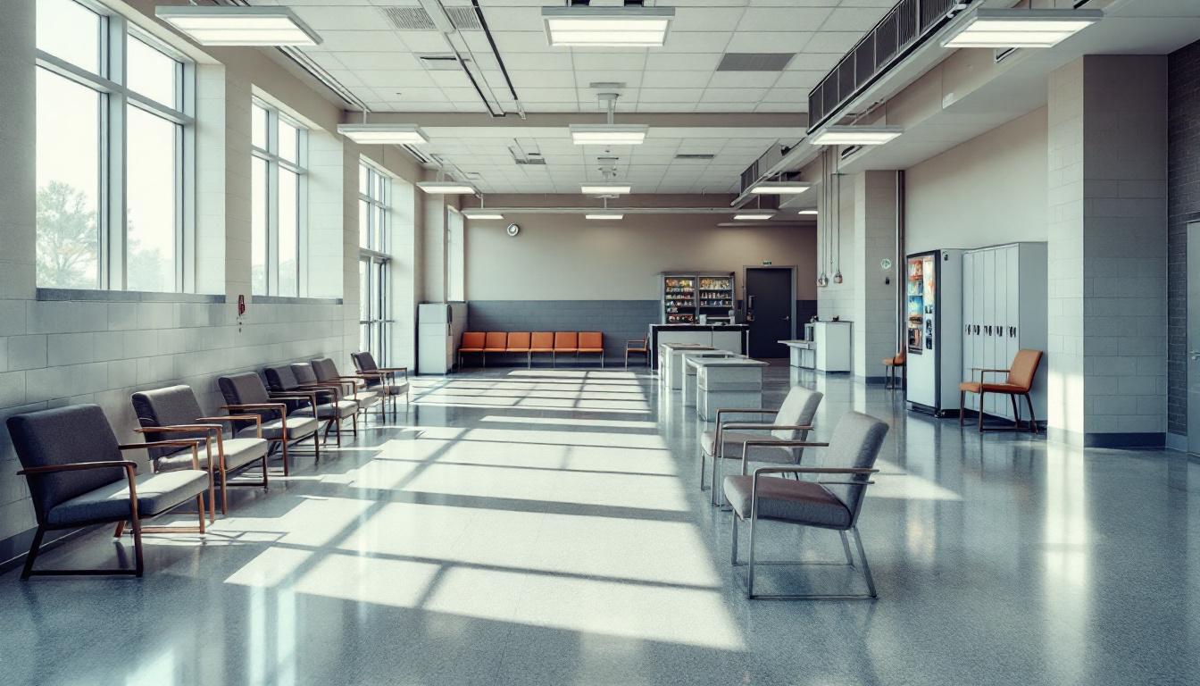Visitation area at Winkler County Detention Center