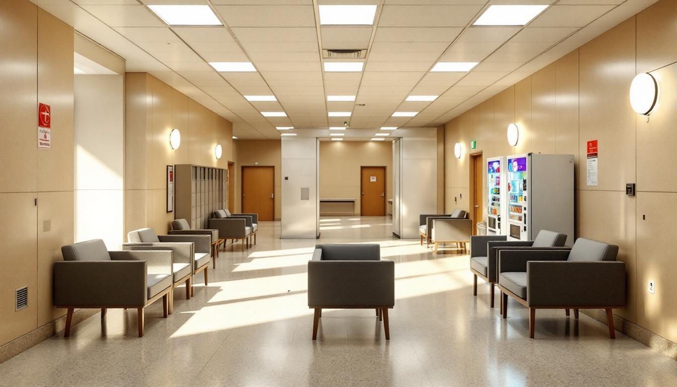 Visitation facilities and waiting area at Tallahatchie County Correction