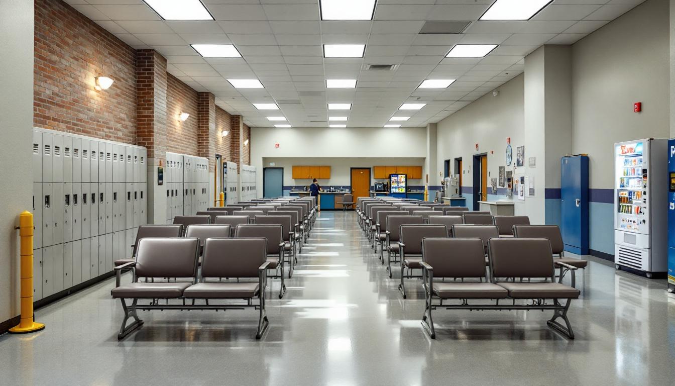 Visitation area at Harrison County Sheriff's Office