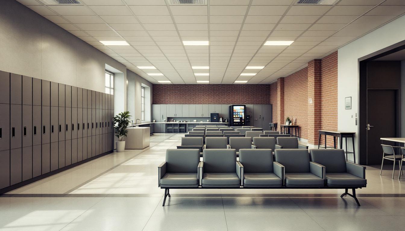 Visitation facilities and waiting area at Central Mississippi Correctional Facility