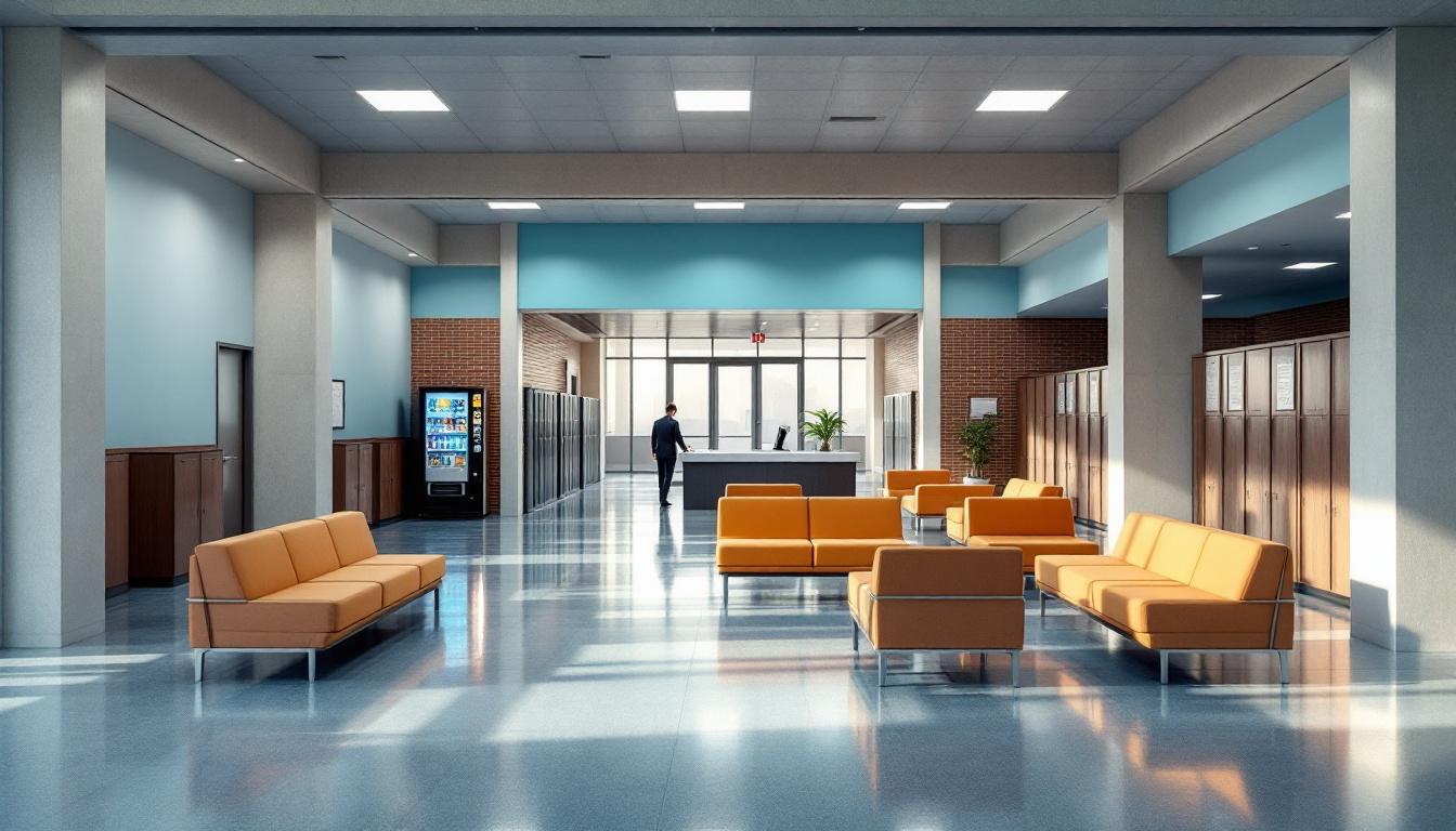 Visitation area at George County Regional Correctional Facility