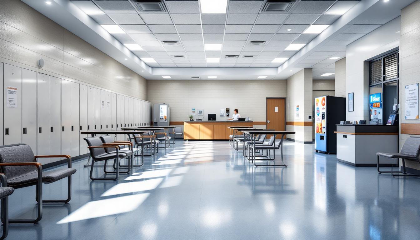 Visitation area at Desoto County Adult Detention Facility