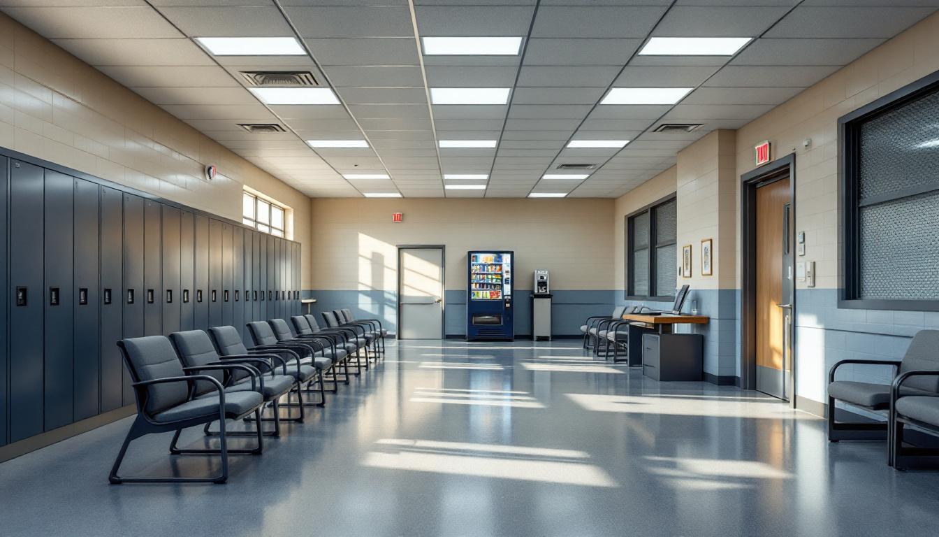 Visitation facilities and waiting area at Carroll Montgomery Regional