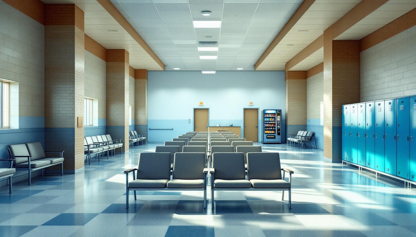 Visitation facilities and waiting area at Central Mississippi Correctional Facility