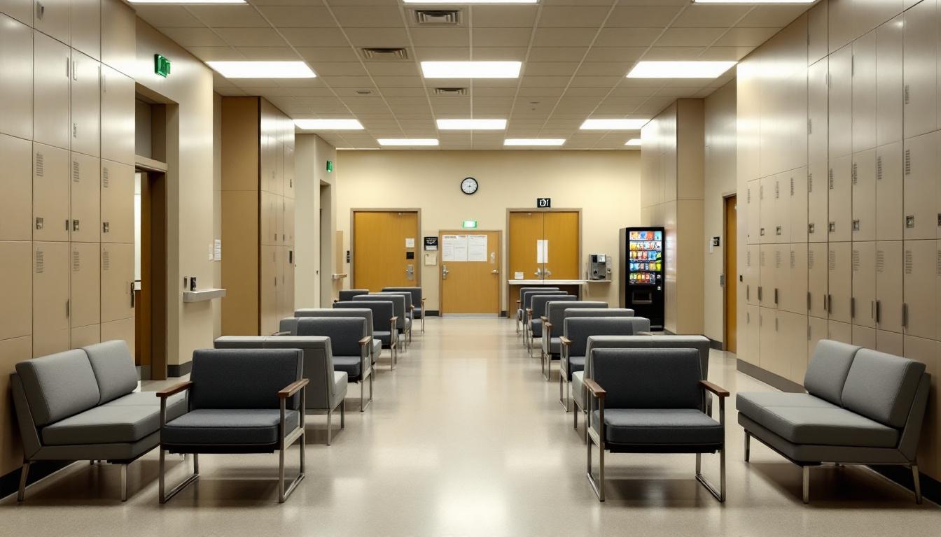 Visitation area at Lowndes County Jail Administration