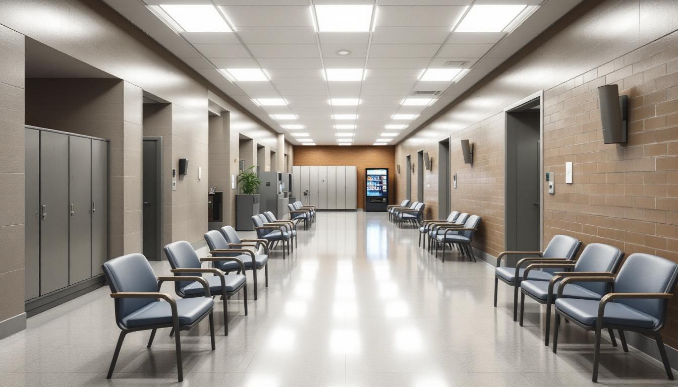 Visitation area at Grenada County Jail
