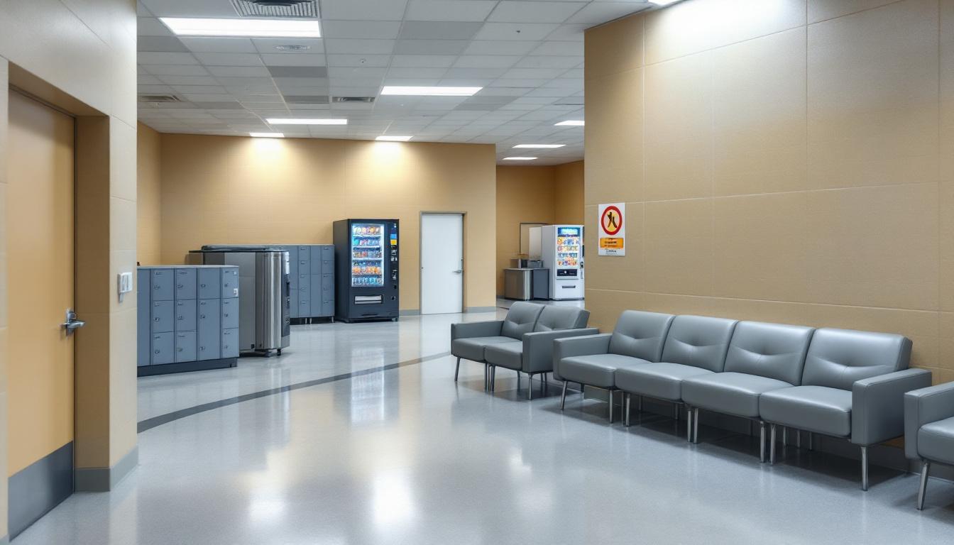Visitation area at Jones County Detention Center