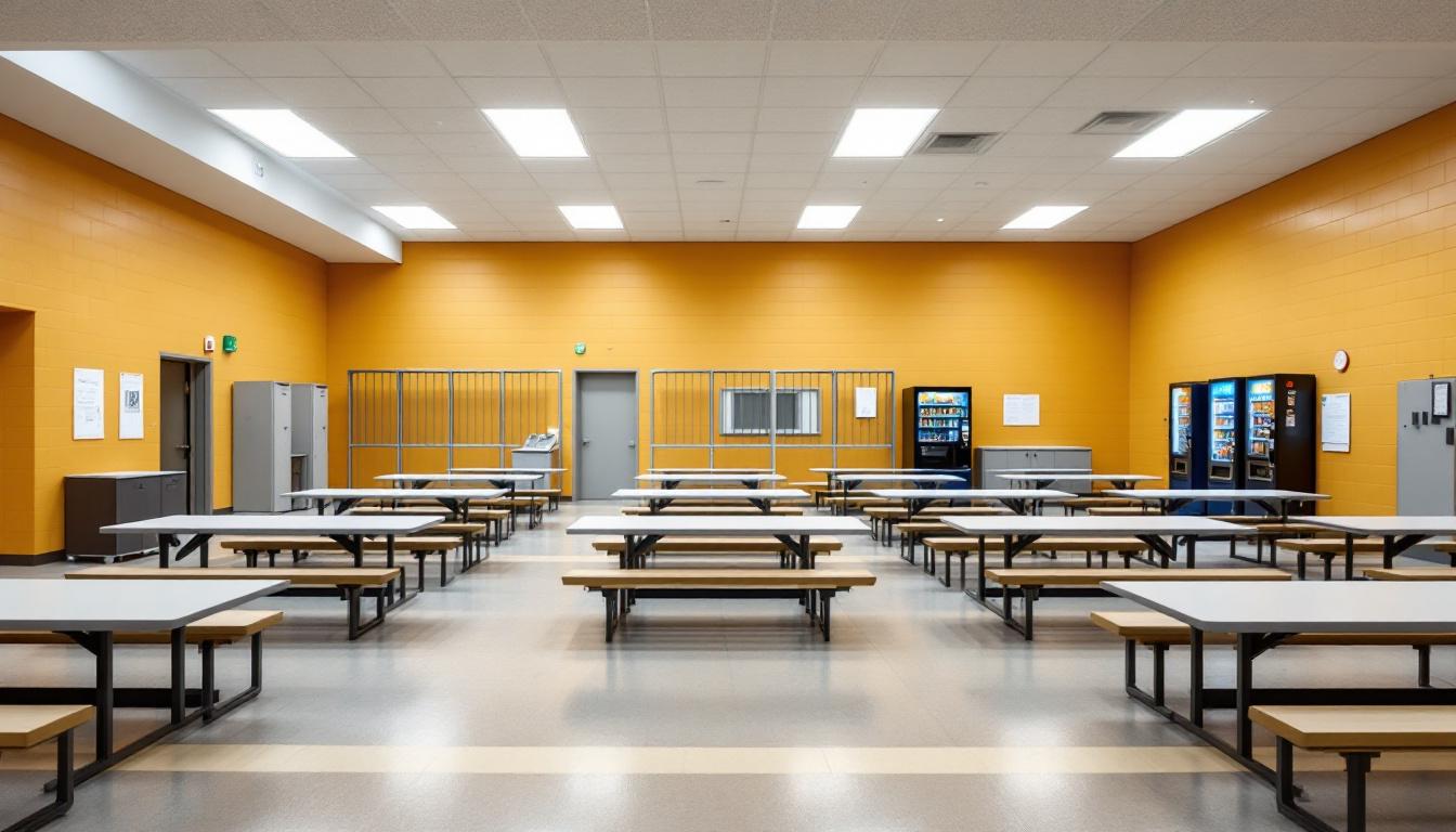 Visitation area at Walnut Grove Correctional Facility