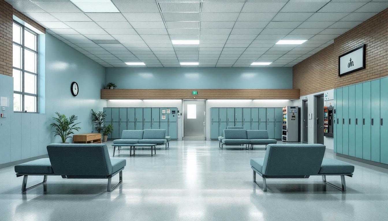 Visitation facilities and waiting area at George County Regional Correctional Facility