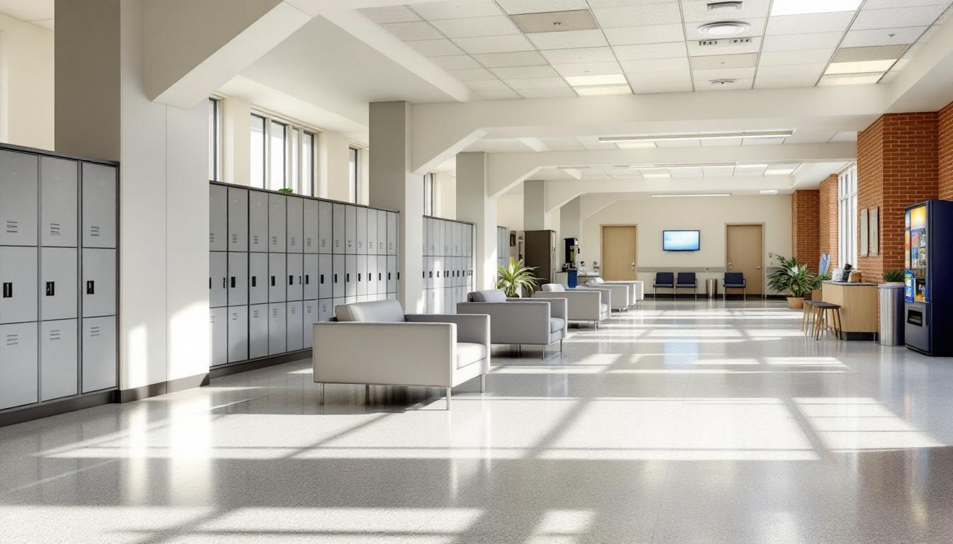 Visitation facilities and waiting area at Leake County Correctional Facility