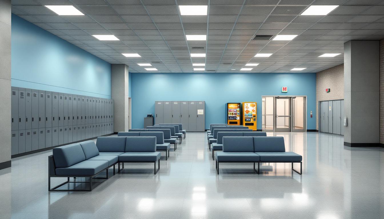 Visitation facilities and waiting area at Bolivar County Regional Correctional Facility