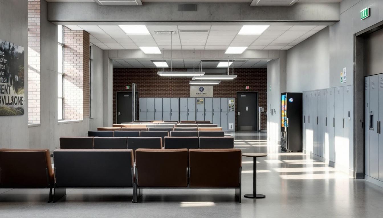 Visitation area at Winston-Choctaw County Regional Correctional Facility
