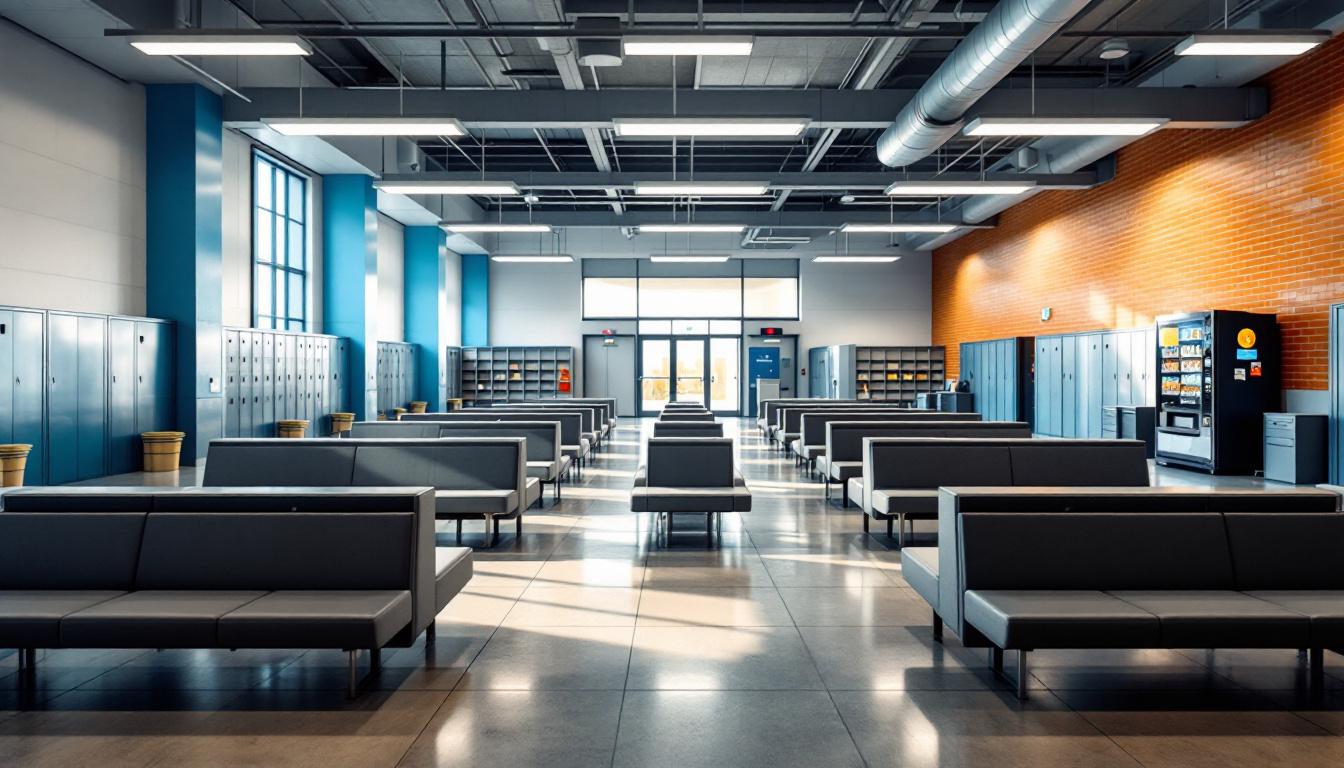 Visitation facilities and waiting area at Lincoln County Detention Center
