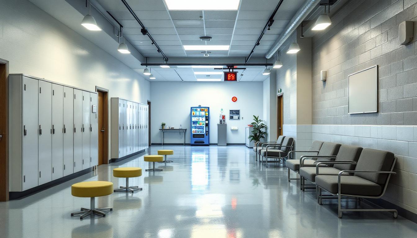 Visitation facilities and waiting area at Tallahatchie County Correction