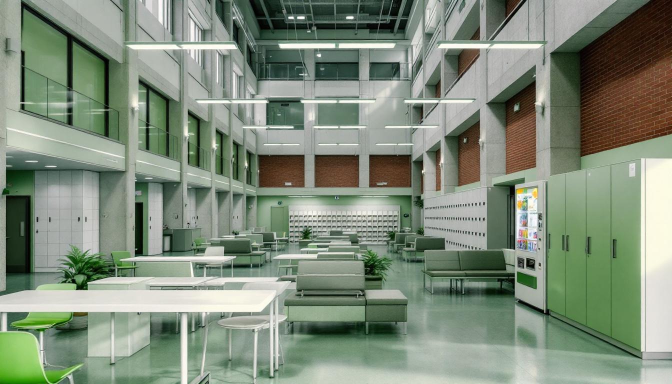 Visitation facilities and waiting area at Lauderdale County Jail